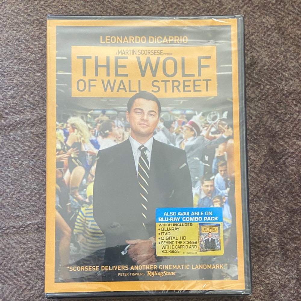 The Wolf of Wall Street Blu-ray Combo Pack New Sealed.